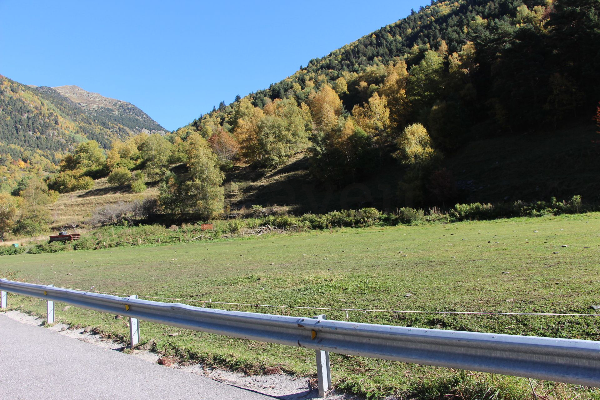 El terreny que acollirà la nau forestal al Serrat. | Comú d'Ordino La portaveu del Sindicat, Rebeca Bonache.