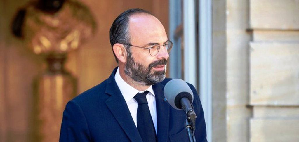 El primer ministre francès, Édouard Philippe durant la compareixença d'aquest dijous.