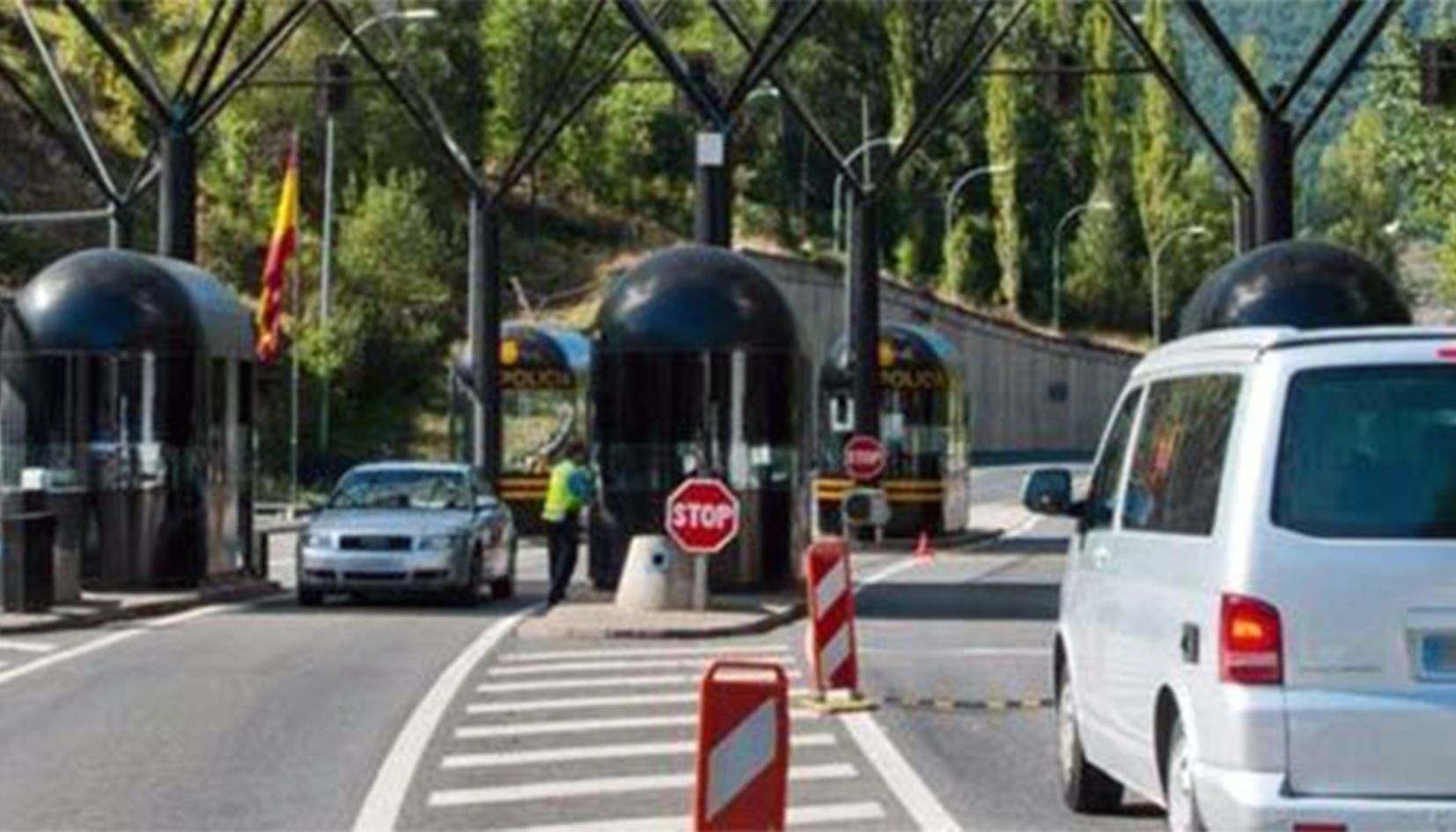 Una imatge de la frontera hispano-andorrana.