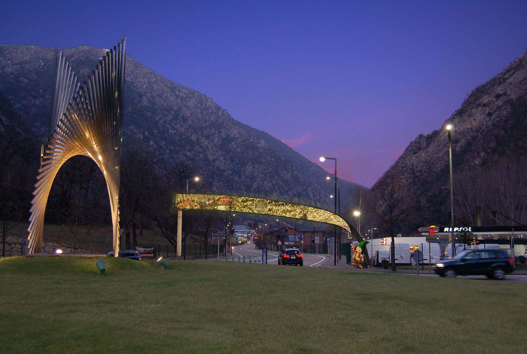 El projecte d'arc lumínic presentat pel comú.