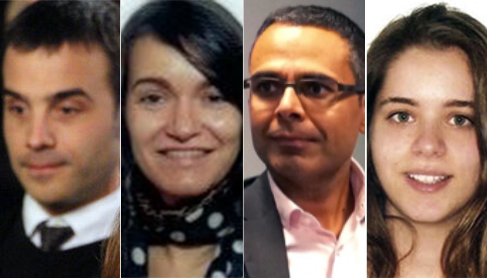 Xavier Colom, Margarida Marticella, Arjan Jethani i Mònica Mirabet (d'esquerra a dreta).