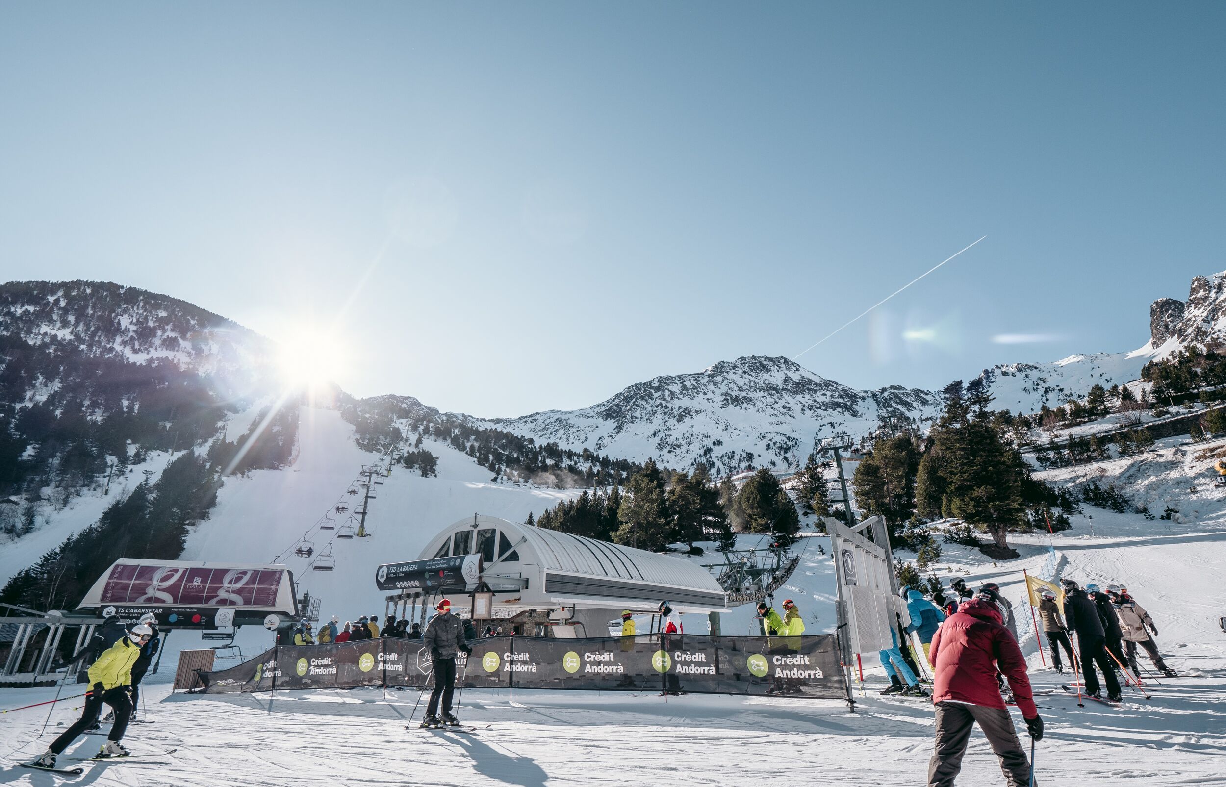 Esquiadors a Arcalís durant la temporada.