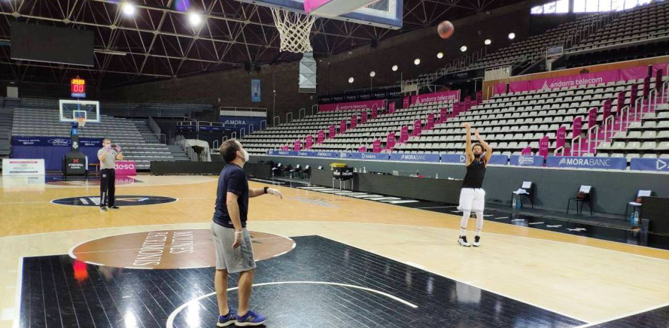 Una de les primeres sessions individualitzades del MoraBanc Andorra.