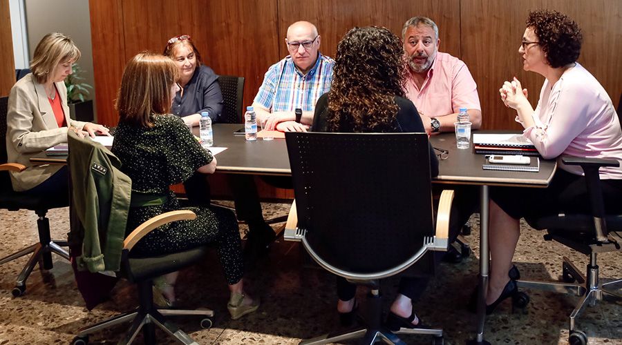 Reunió entre la ministra de Funció Pública i representants del Sipaag.
