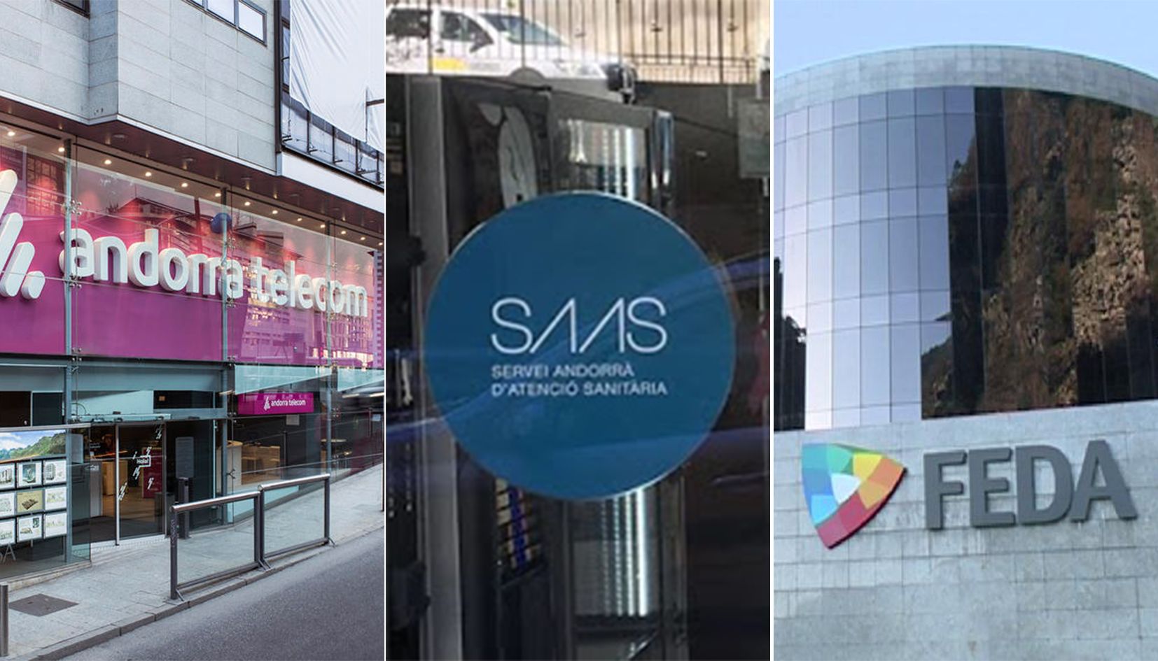 Andorra Telecom, el SAAS i FEDA són, probablement, les tres principals parapúbliques del país.