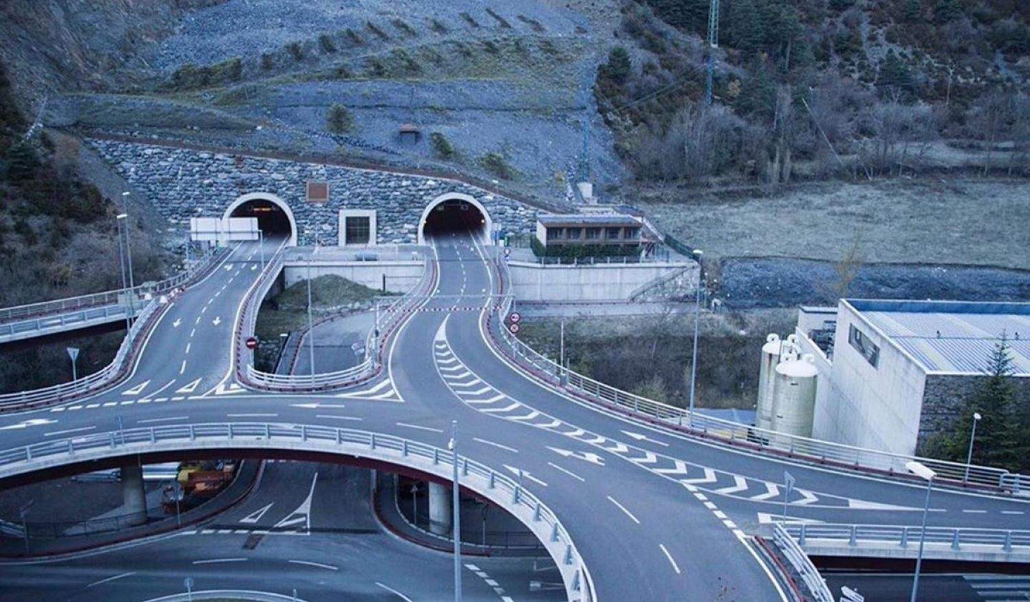 L'incident ha tingut lloc a la rotonda est del túnel de les Dos Valires.