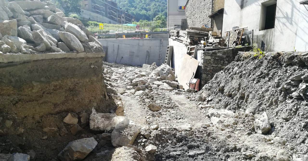 Les obres de la desviació de la CS-120.