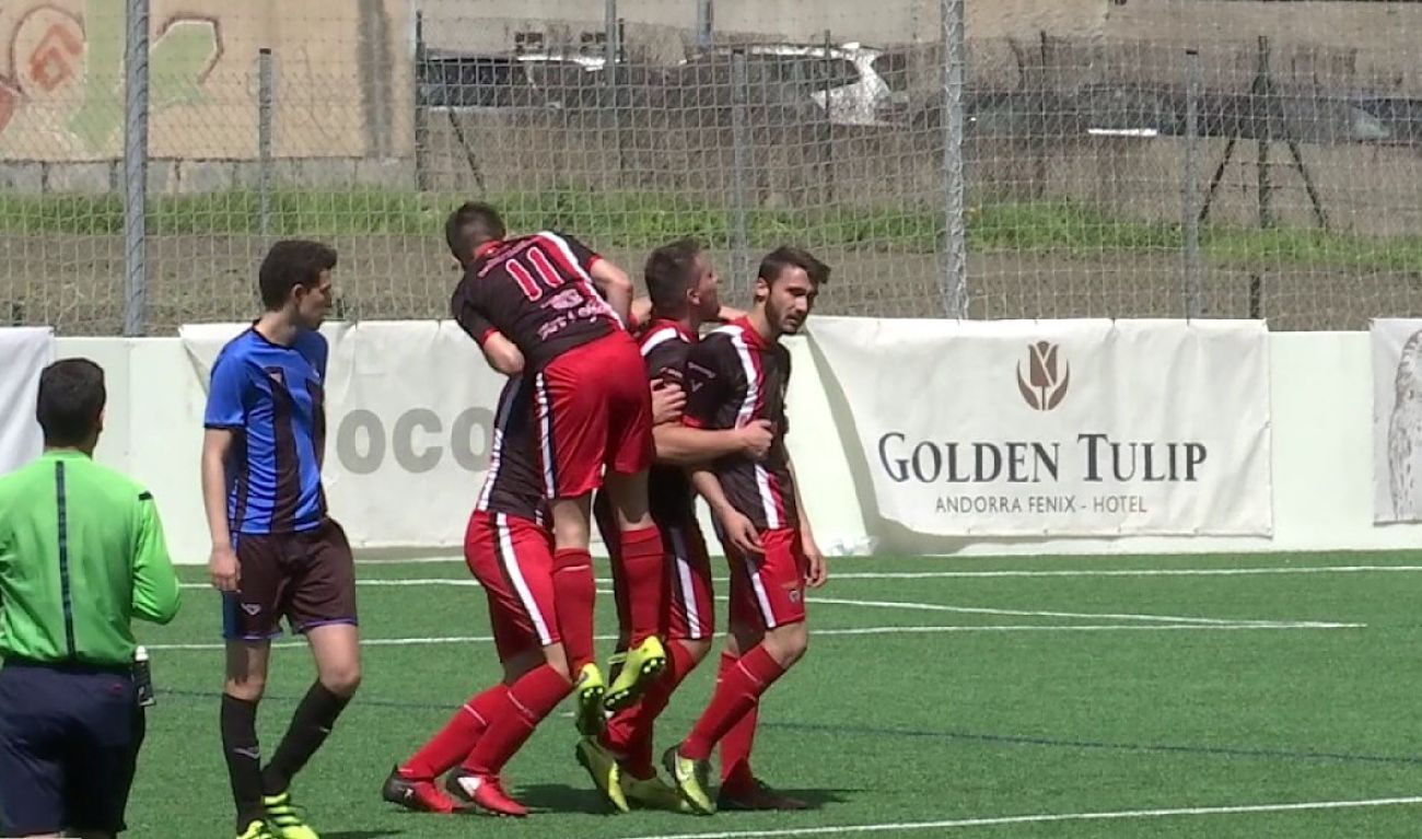 Jugadors celebren un gol a la Lliga Multisegur.