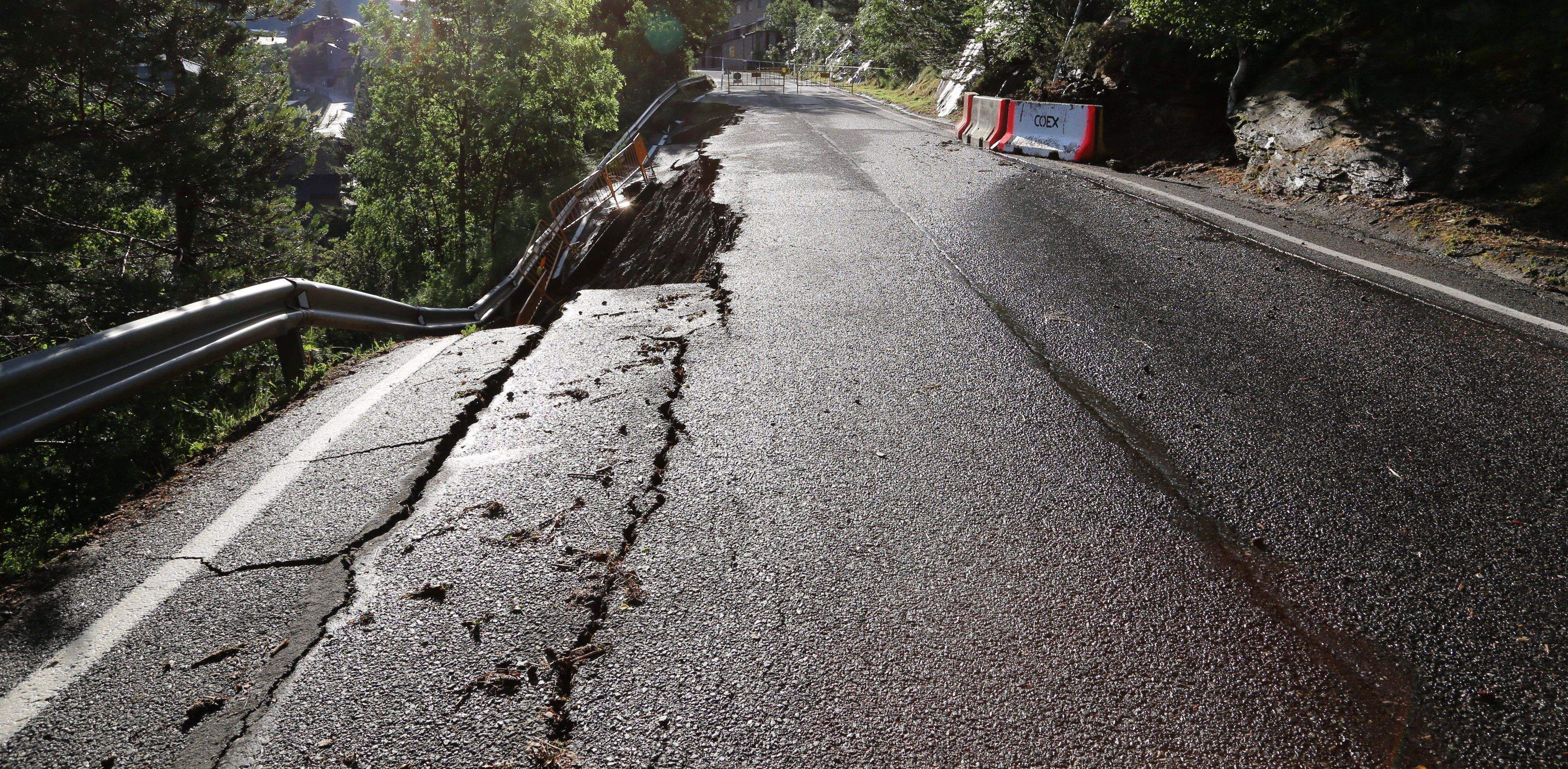 El tram de carretera afectat.