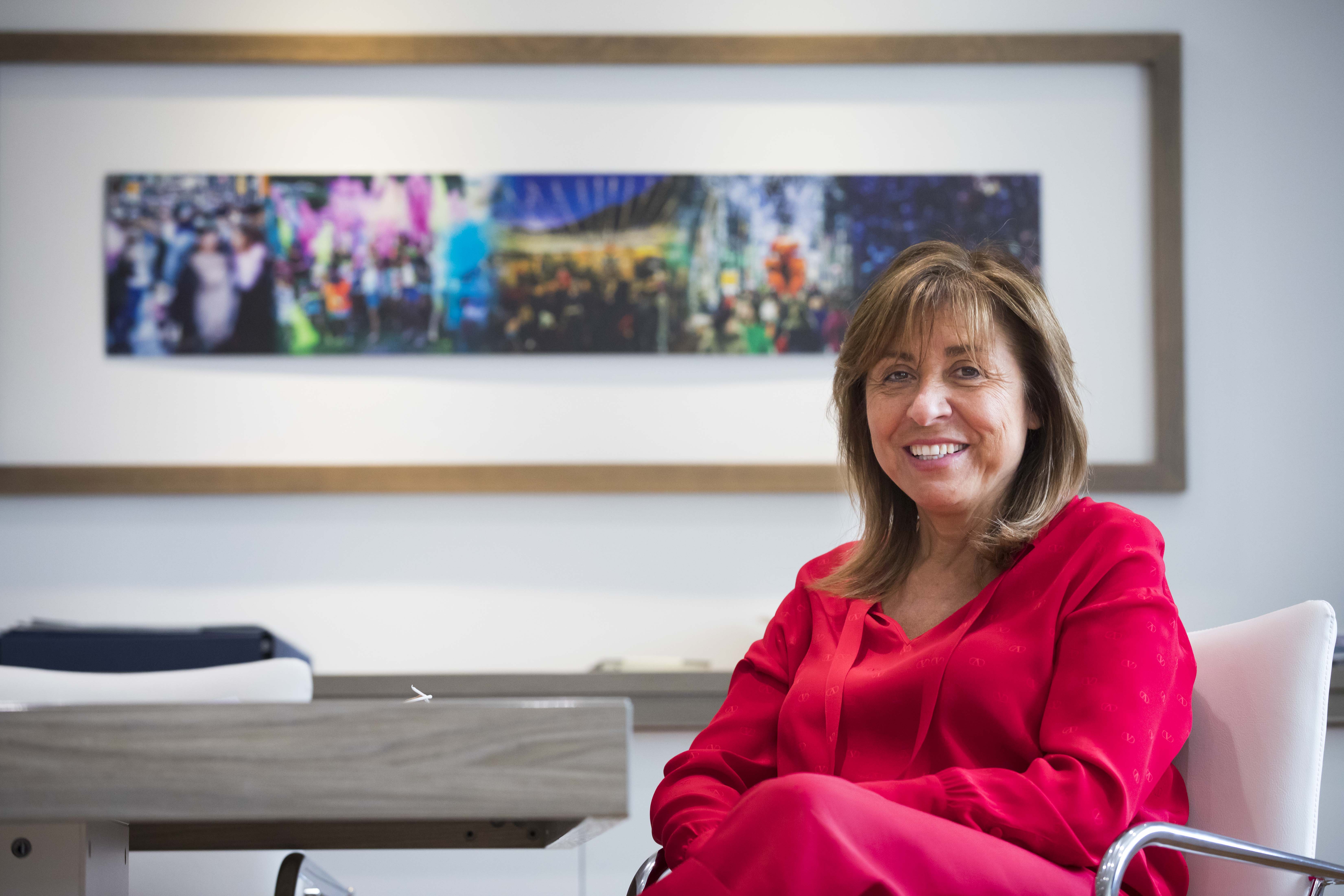 La cònsol major d'Andorra la Vella, Conxita Marsol, al seu despatx.