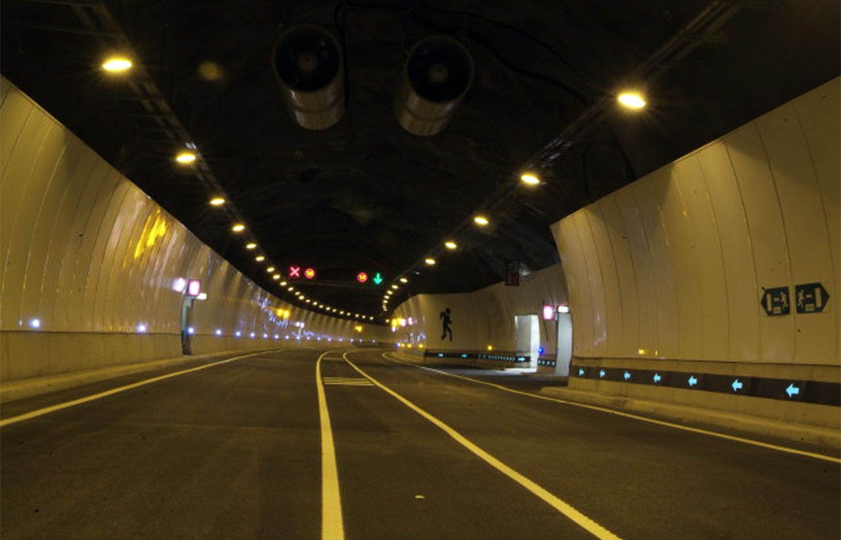 Una imatge del túnel del Pont Pla.