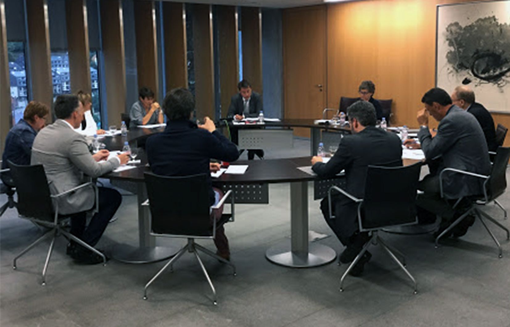 Imatge d'arxiu d'una junta de presidents aquesta legislatura.