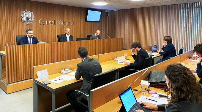 El ministre de Finances, Eric Jover ha comparegut aquest dijous a la comissió del Consell General.