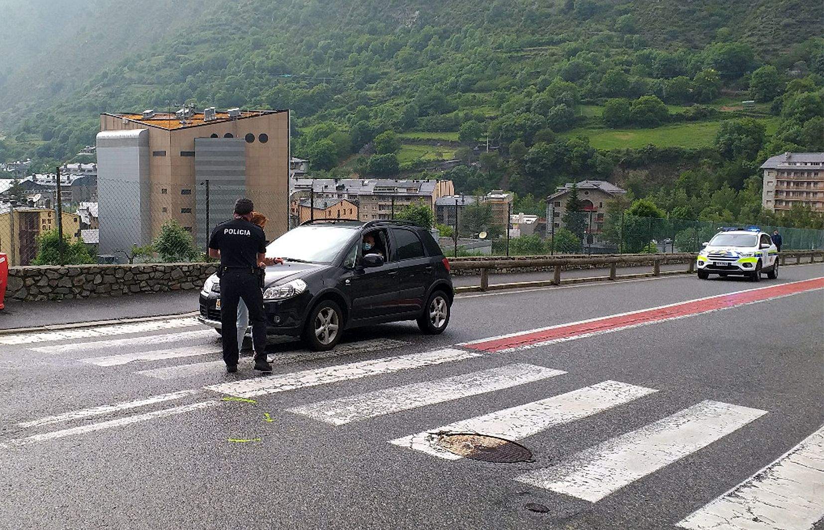 Reconstrucció de l'accident a l'avinguda François Mitterrand.
