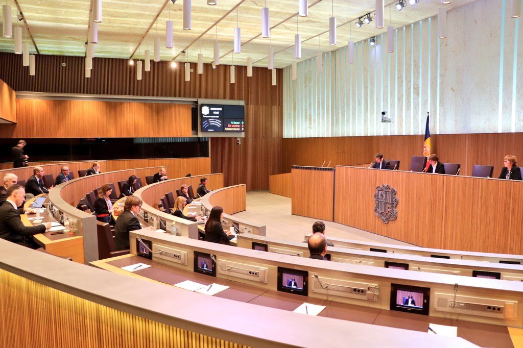 Una sessió de Consell General amb reducció dels assistents a causa del confinament.