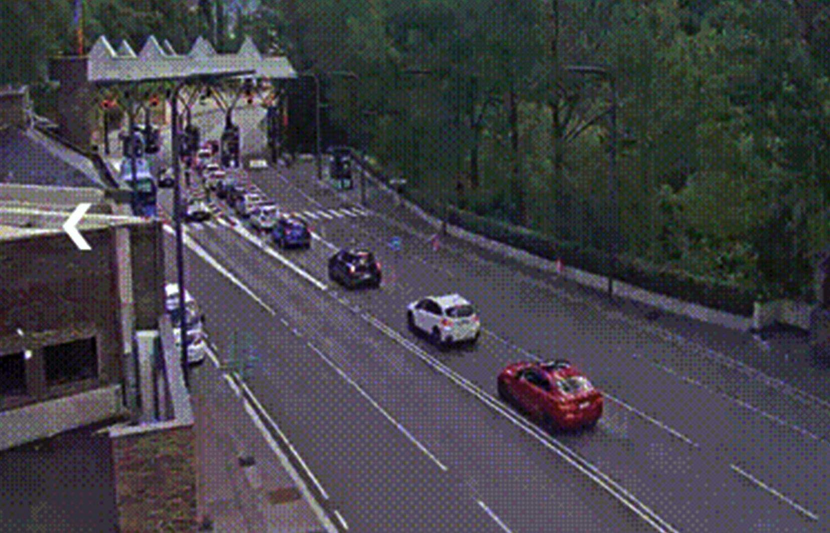 Imatge de les càmeres de Mobilitat aquesta tarda, enfocant el punt fronterer.