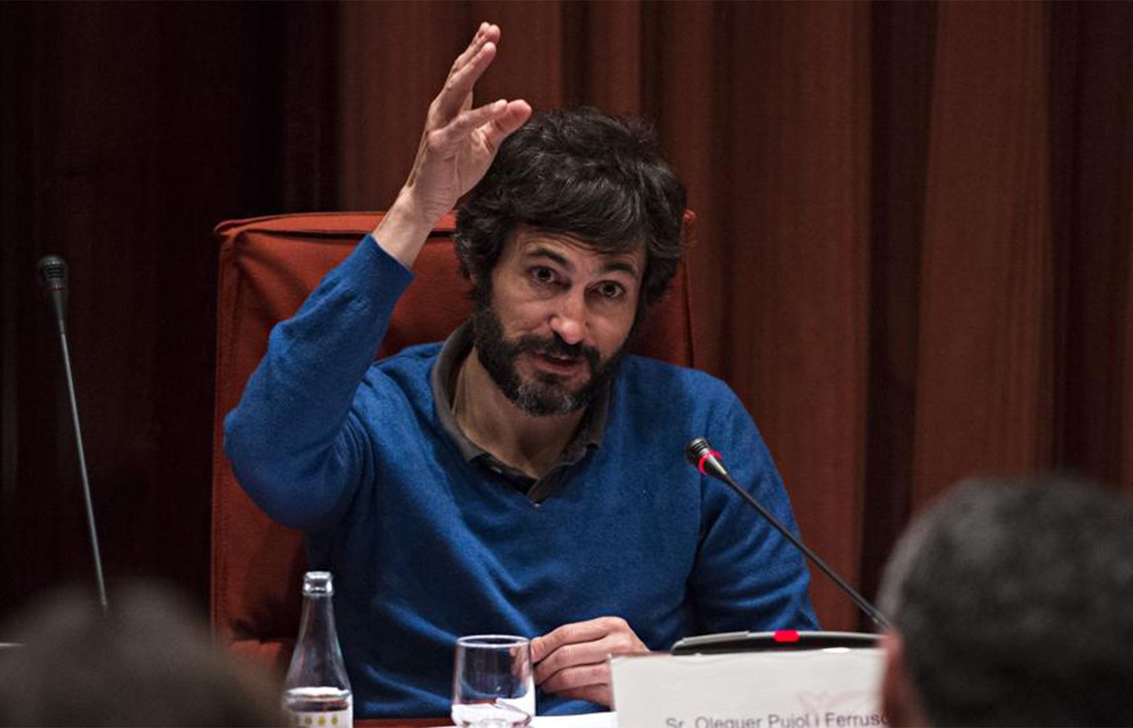 Compareixença d'Oleguer Pujol al Parlament de Catalunya.