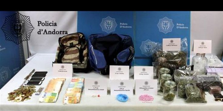 Drogues comissades l'any passat en una operació al Pas de la Casa.