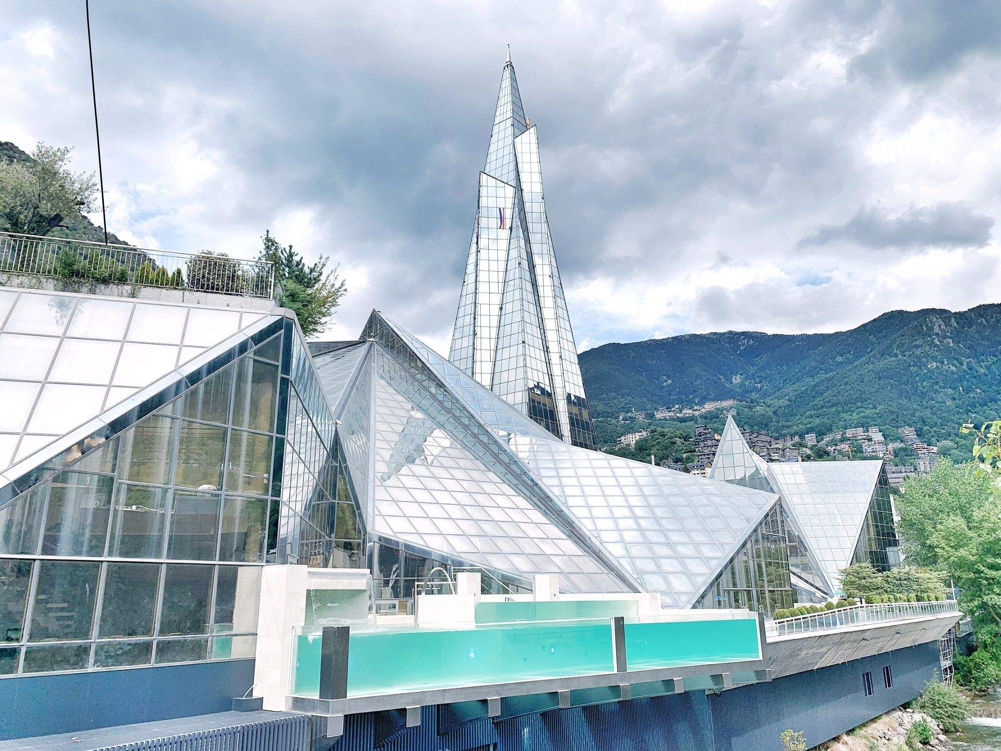 La laguna panoràmica de Caldea.