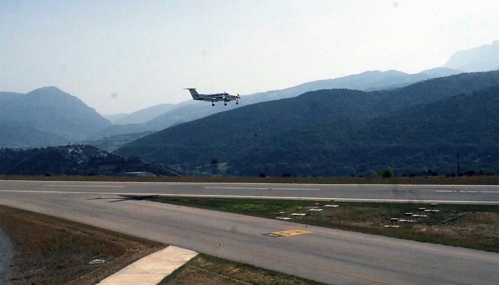 Una de les avionetes amb què es van fer les proves del sistema GPS.