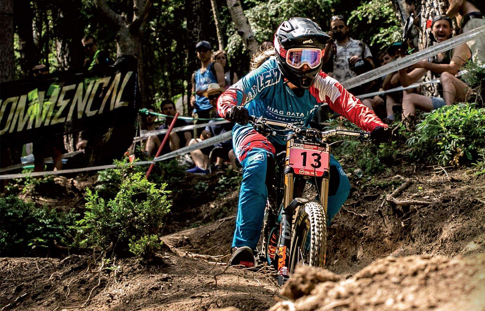 Una 'rider' en plena activitat.