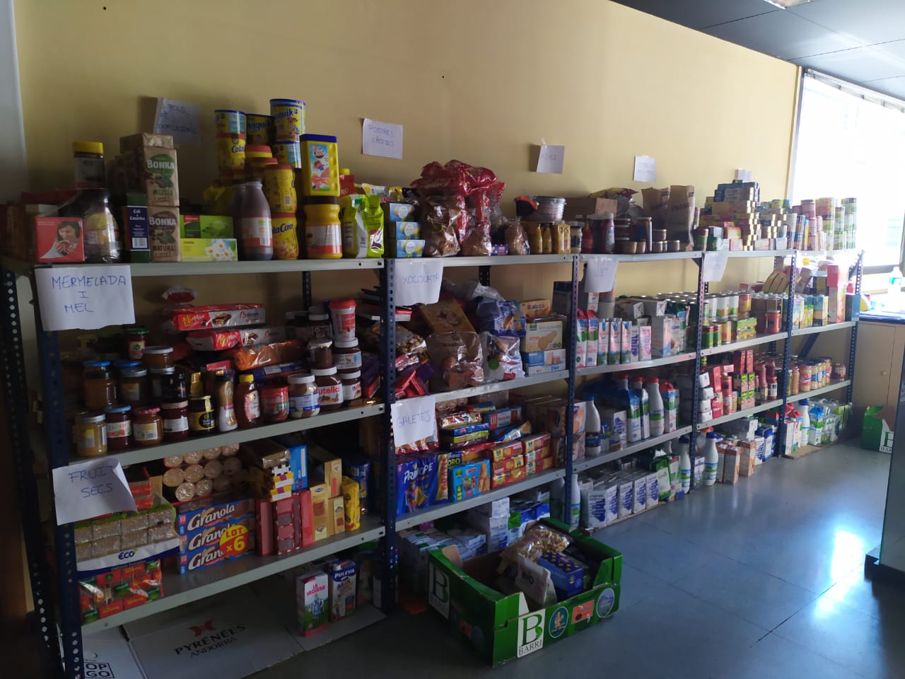 Productes obtinguts en la col·lecta.