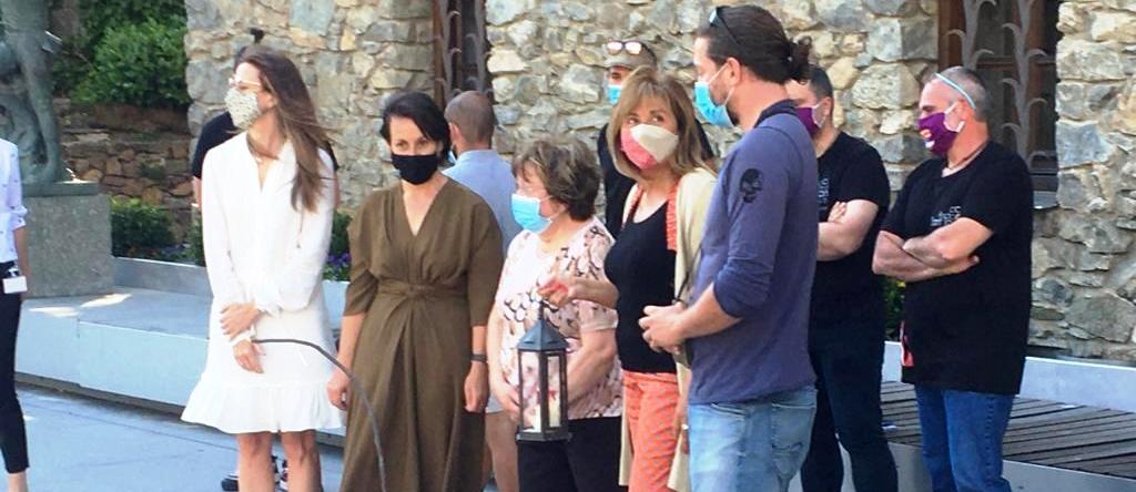 Un moment de l'acte d'aquest dimarts a la Casa de la Vall.