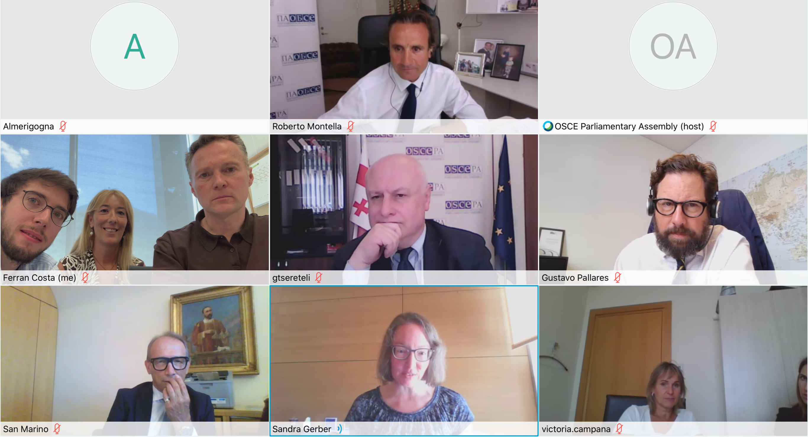 La reunió s'ha fet de manera telemàtica.