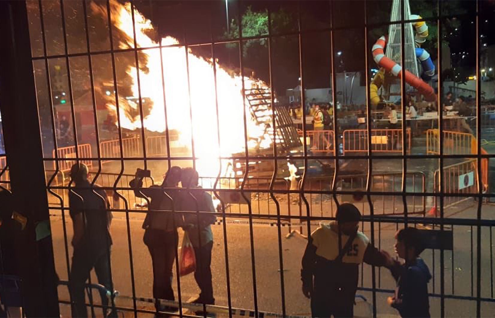 La foguera de la Unió Pro-turisme d'Escaldes, ara fa dos anys.