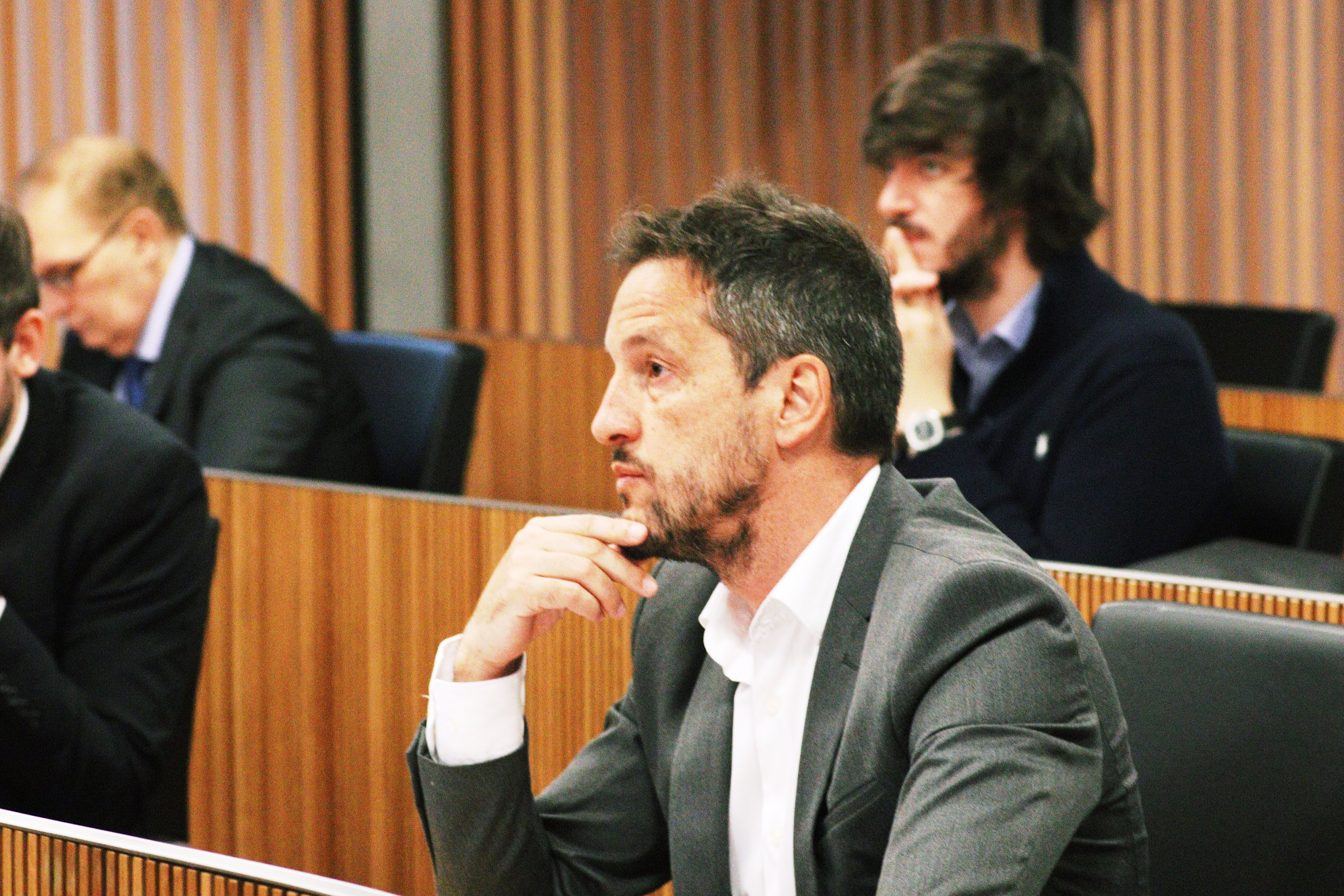 El president del grup parlamentari socialdemòcrata, Pere López.