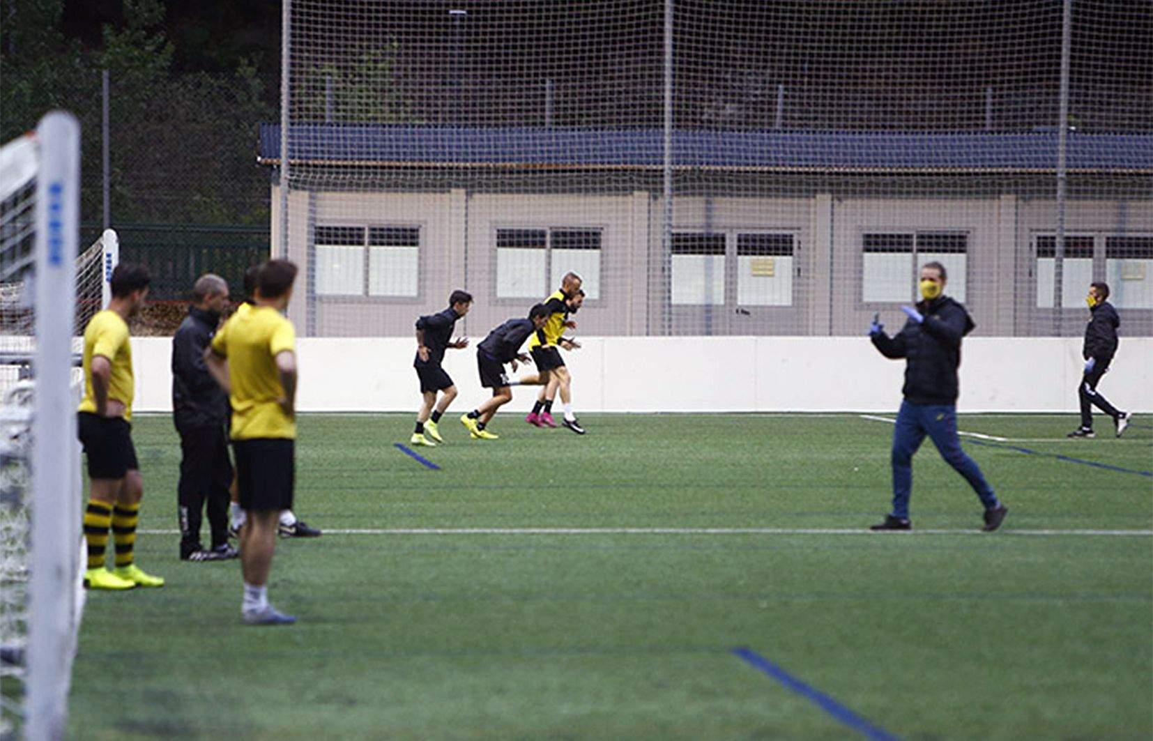 Entrenament en una de les fases post-Covid.