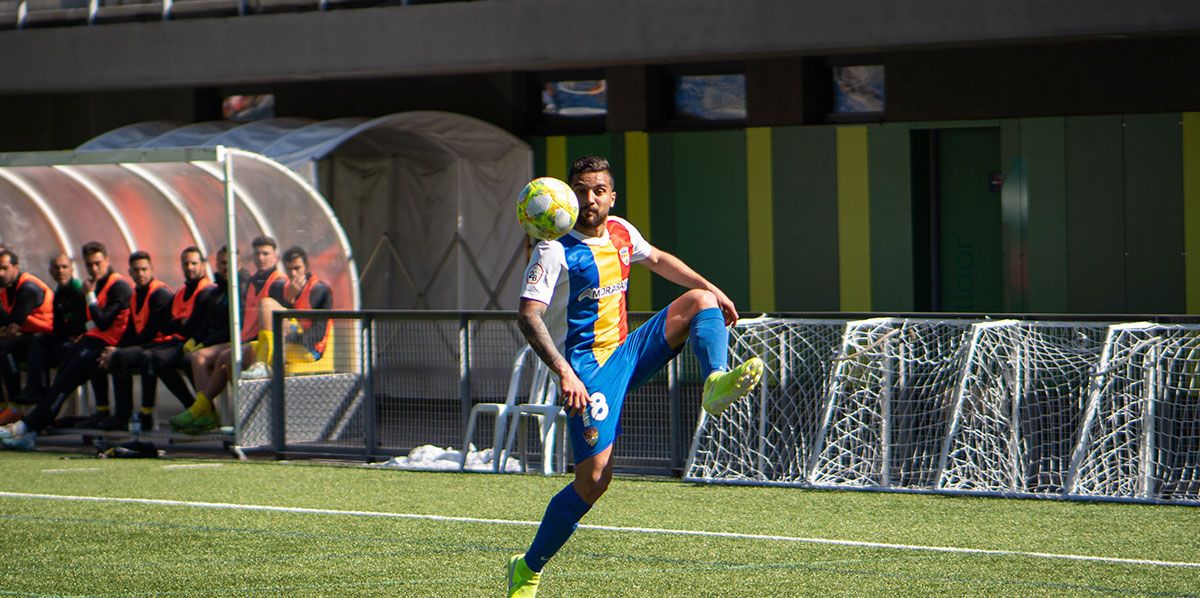 Jilmar Torres, durant un partit amb l'FC Andorra.