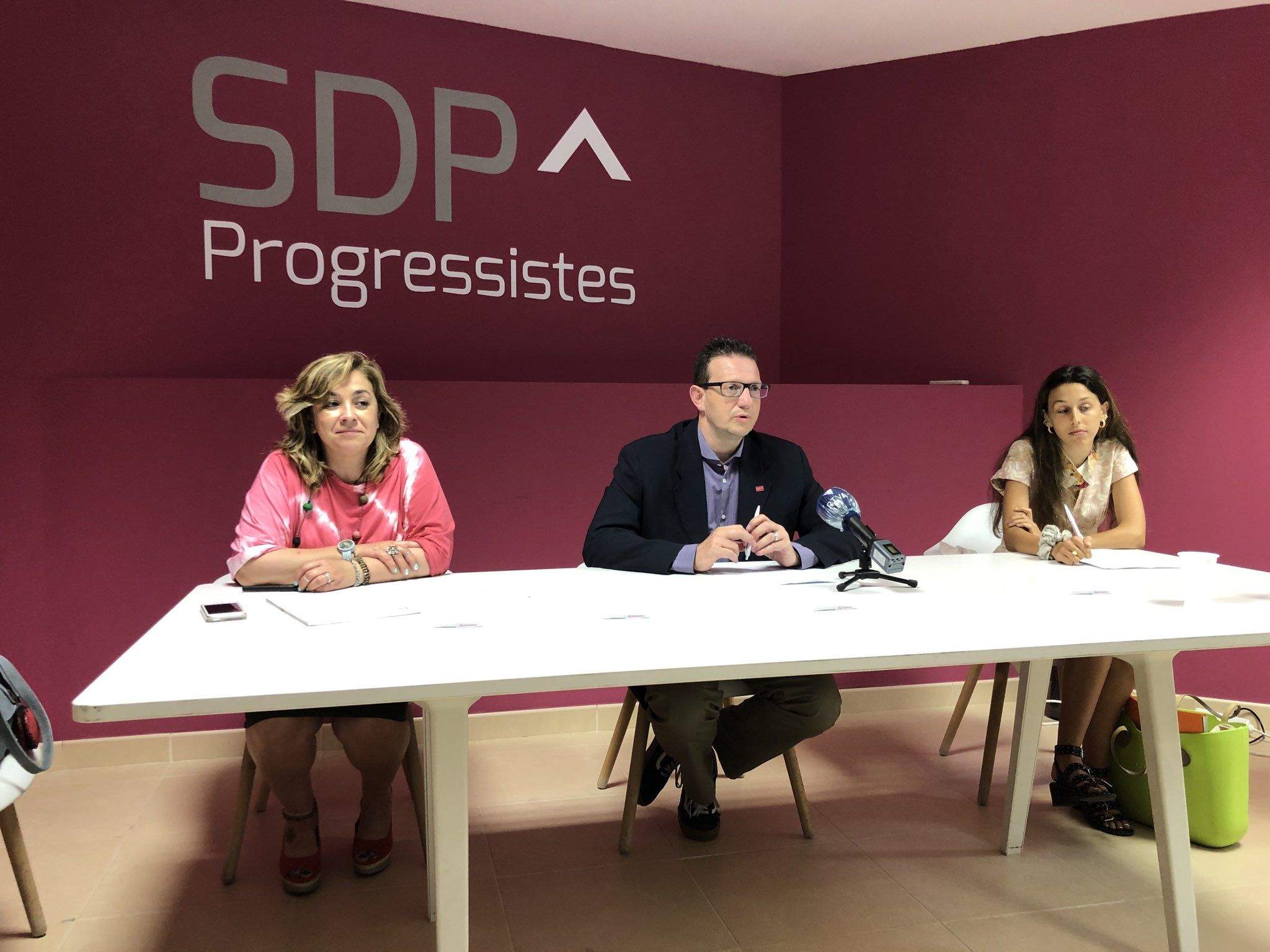 Zoppetti, Donsión i Moliné durant la roda de premsa d'aquest dimarts.