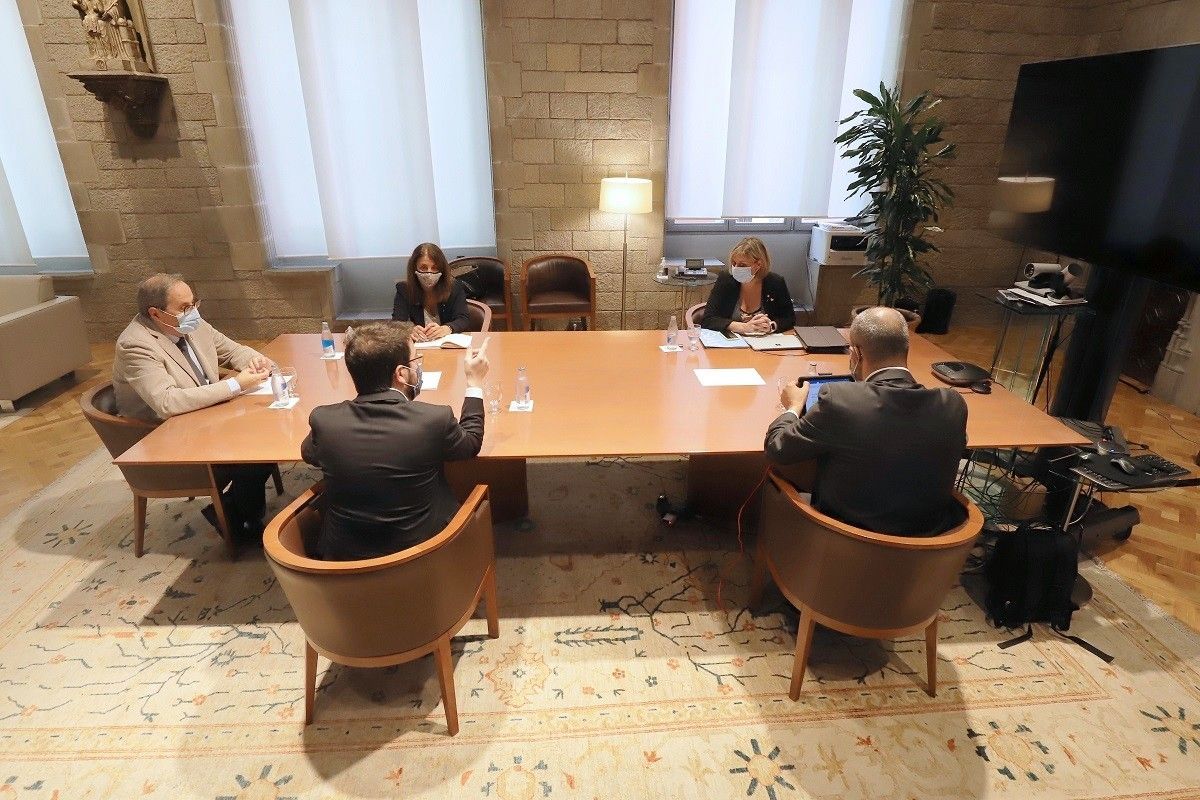 Reunió del Procicat on s'ha decidit el confinament del Segrià.