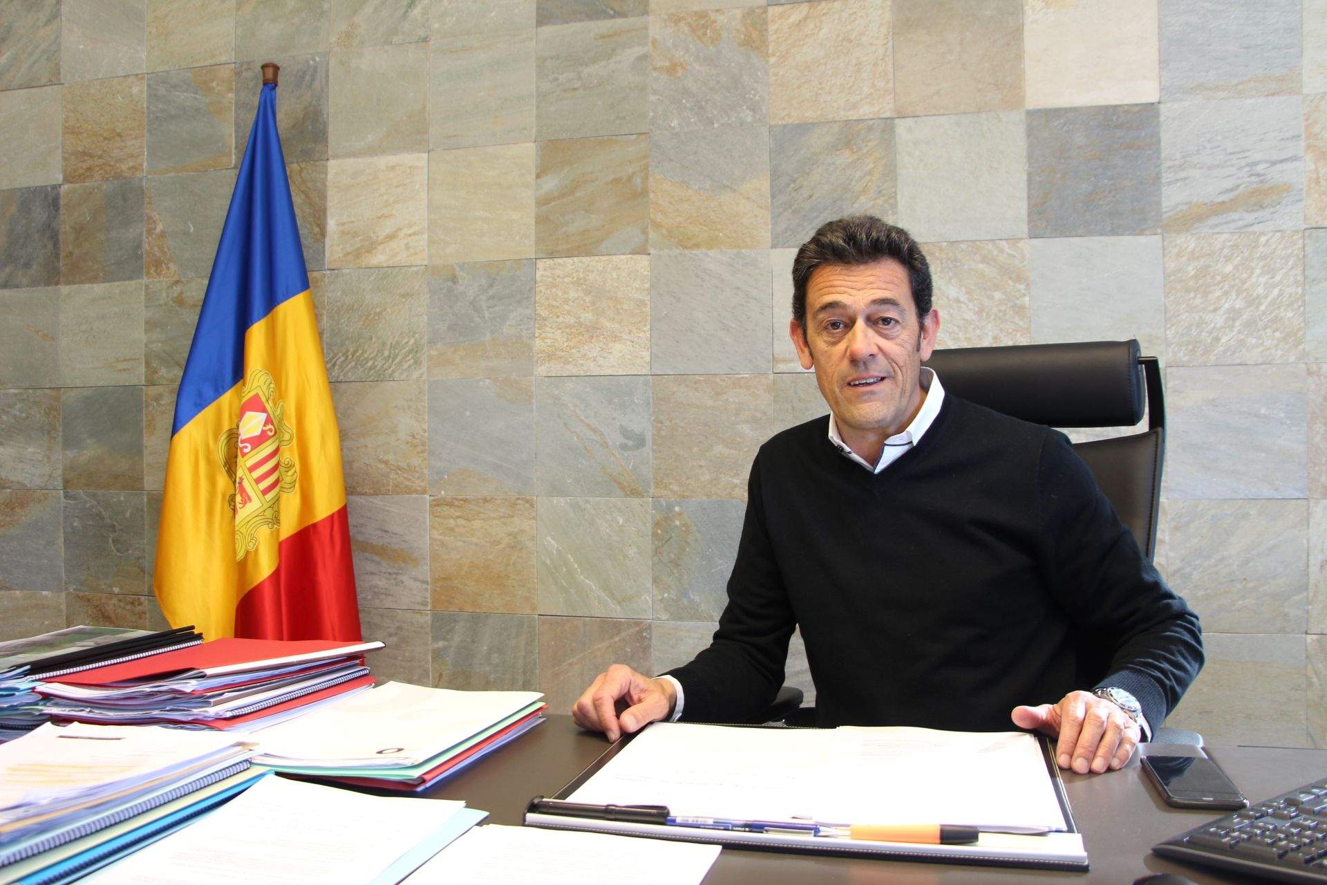 Josep Àngel Mortés, cònsol major d'Ordino.