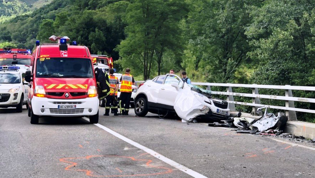 Un dels vehicles accidentats.