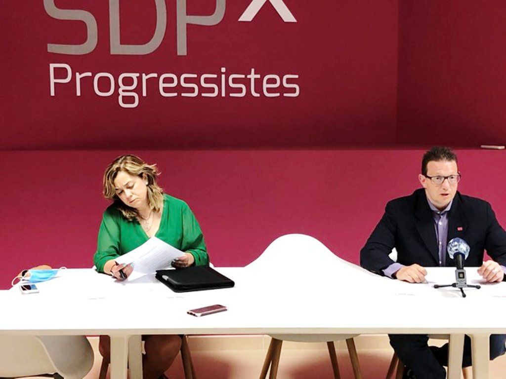 Zoppetti i Donsión durant la roda de premsa d'aquest dimarts.