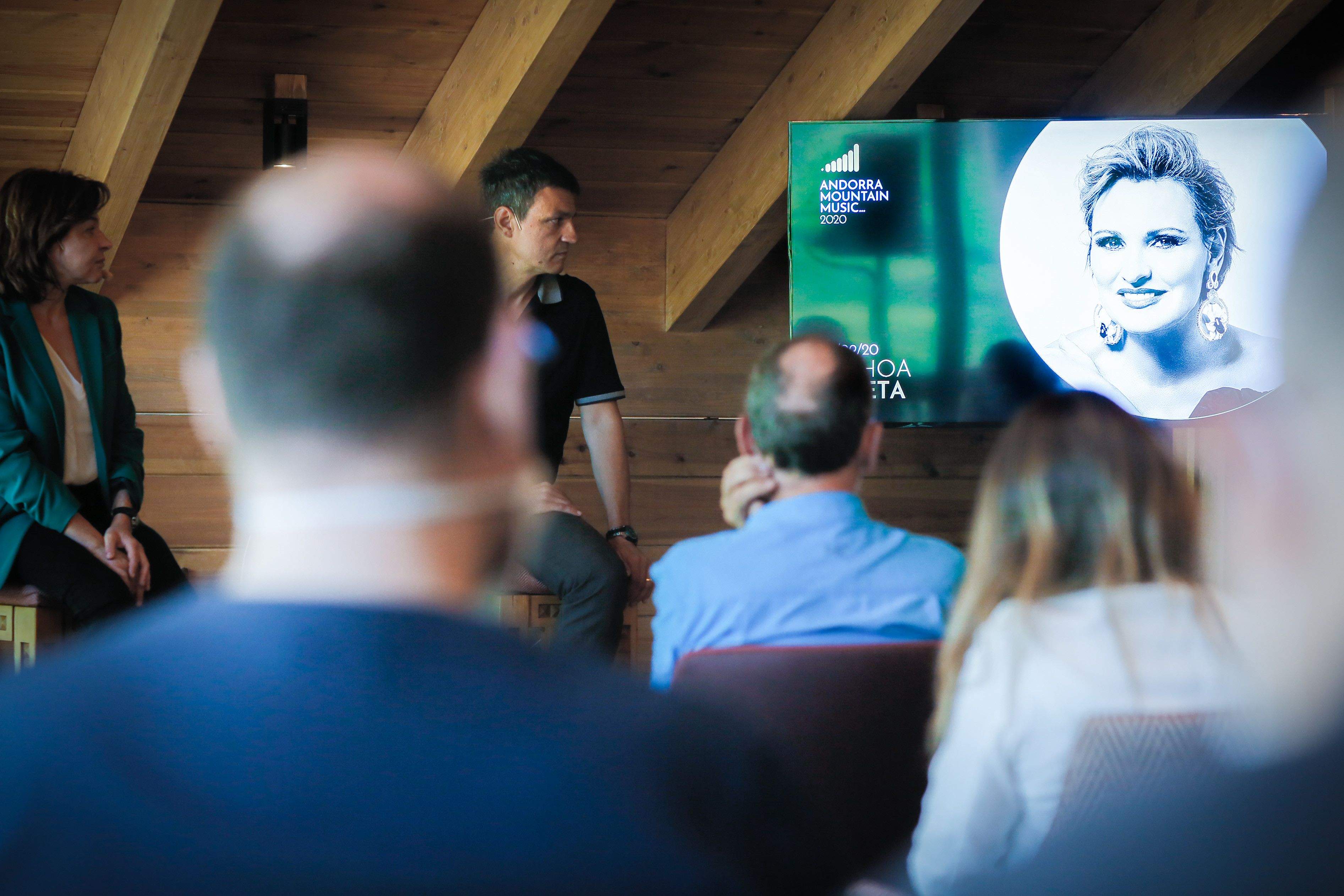 Presentació del festival aquest dilluns a Soldeu.