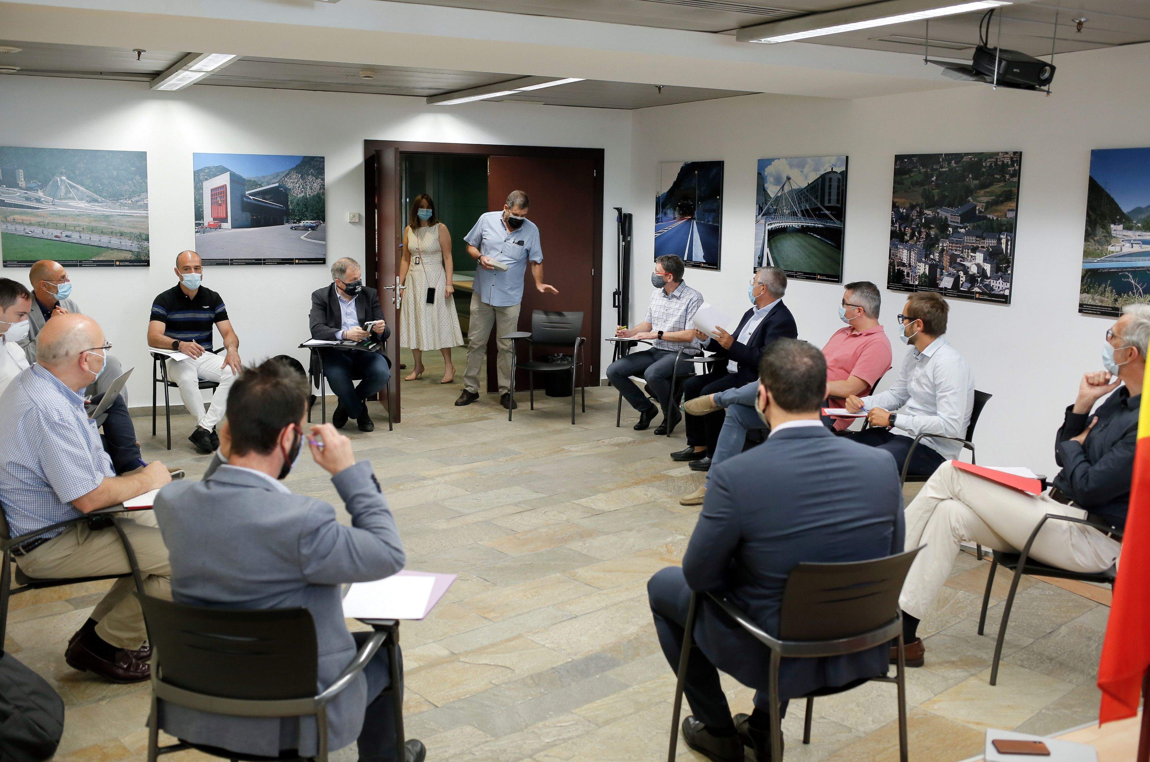 Un moment de la reunió de seguiment.