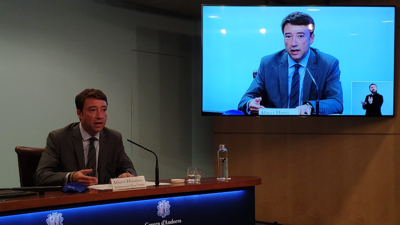 Albert Hinojosa durant una roda de premsa.