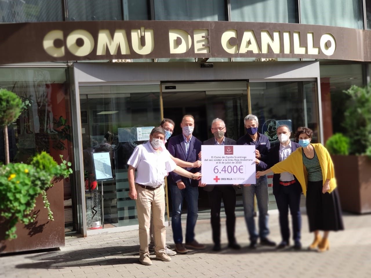 Donatiu del Comú de Canillo a la Creu Roja