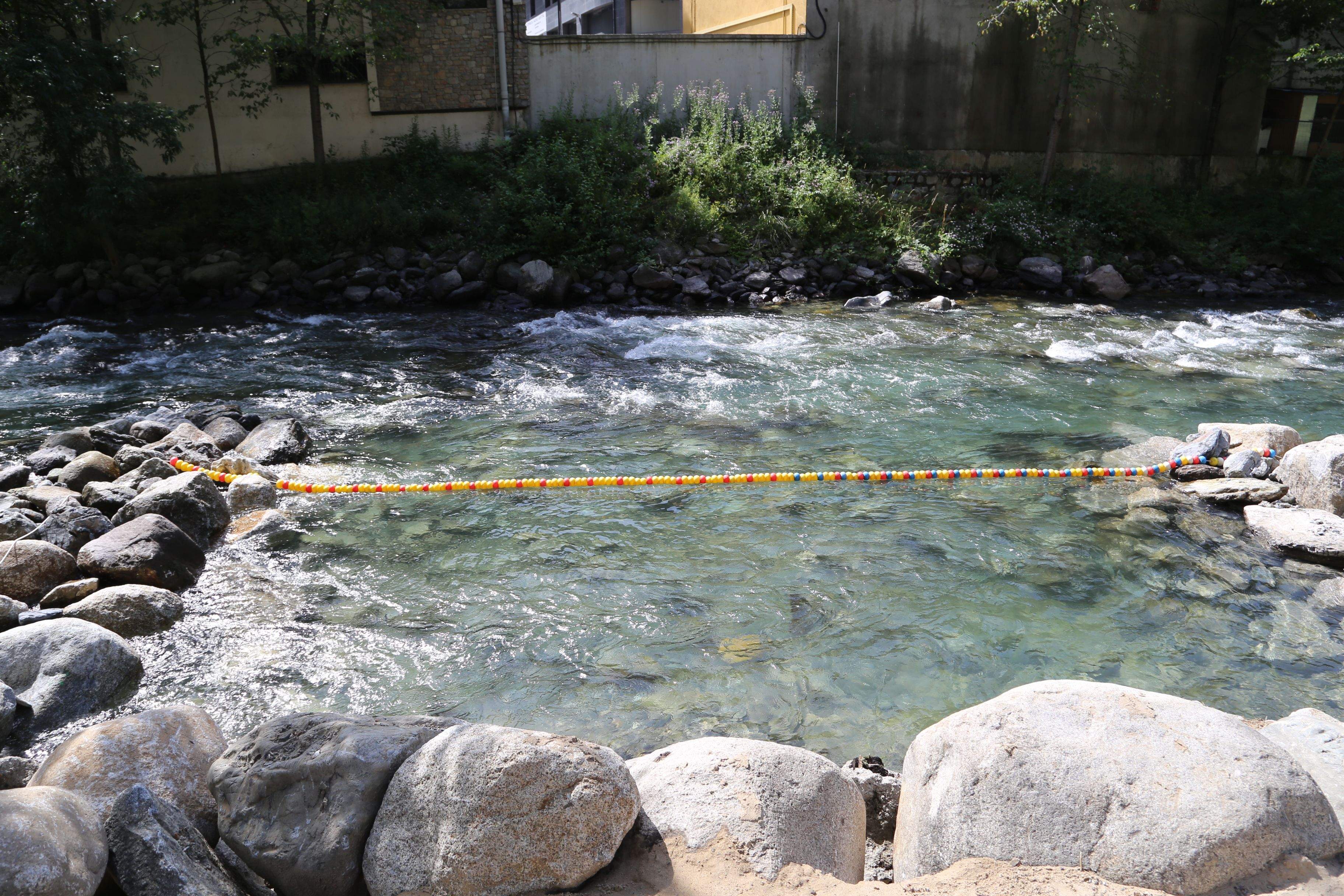 Una imatge de la bassa de la Cala Laurediana.