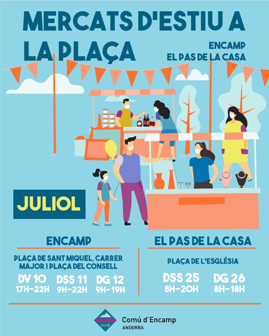 mercats estiu encamp elpasdelacasa juliol La portaveu del Sindicat, Rebeca Bonache.