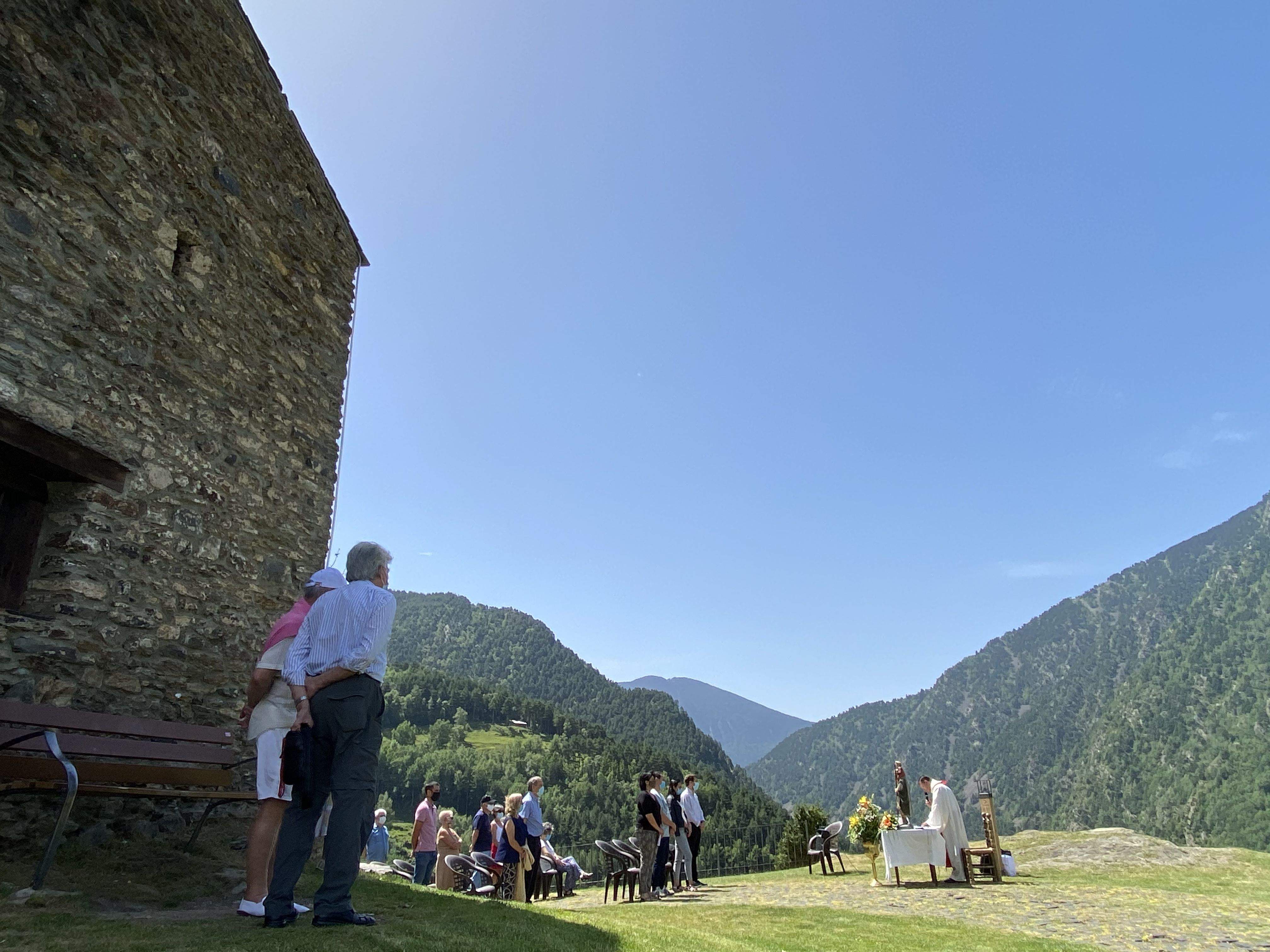 Missa a Sant Cristòfol d'Anyós.