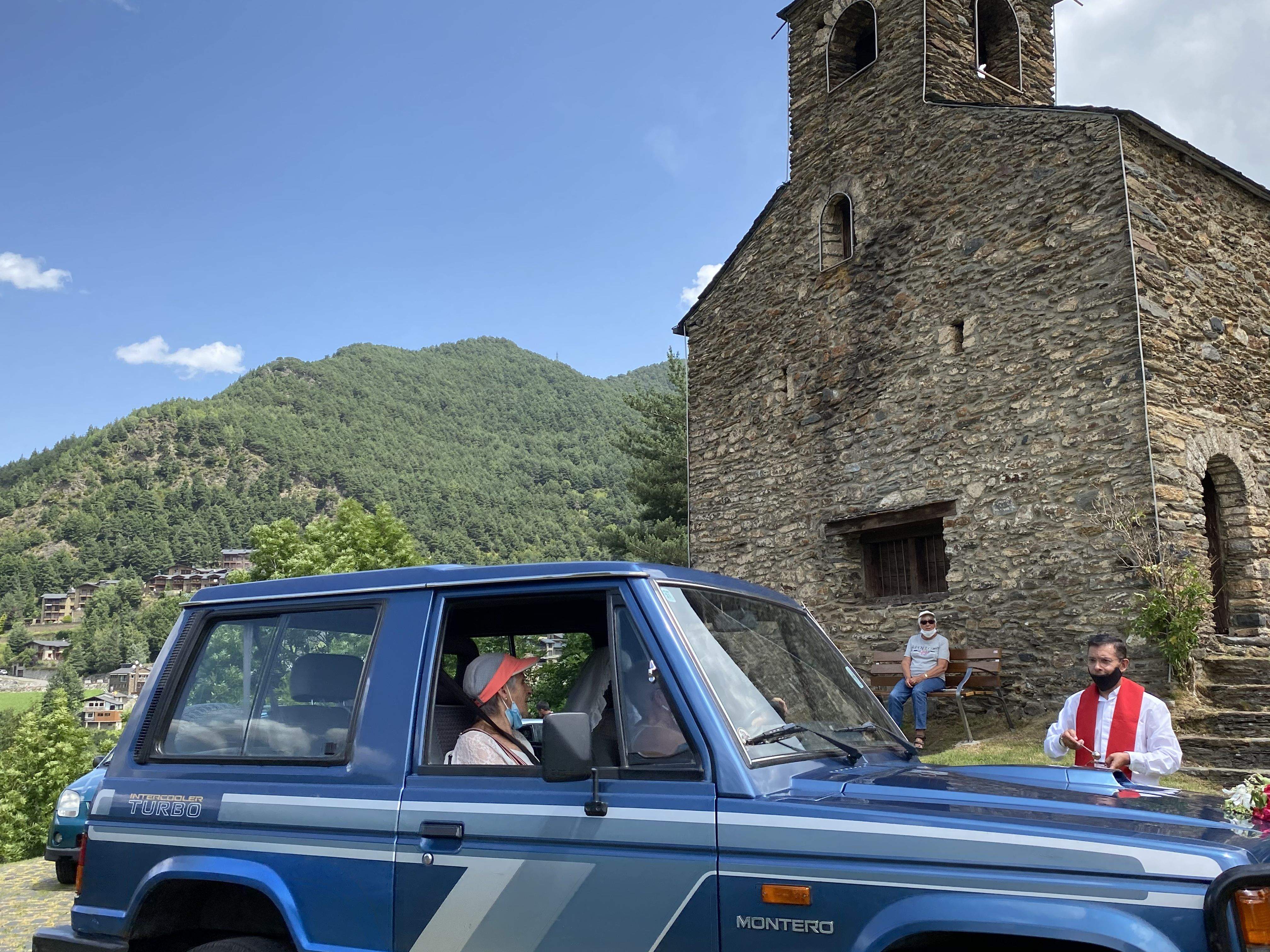 Benedicció a Sant Cristòfol d'Anyós.