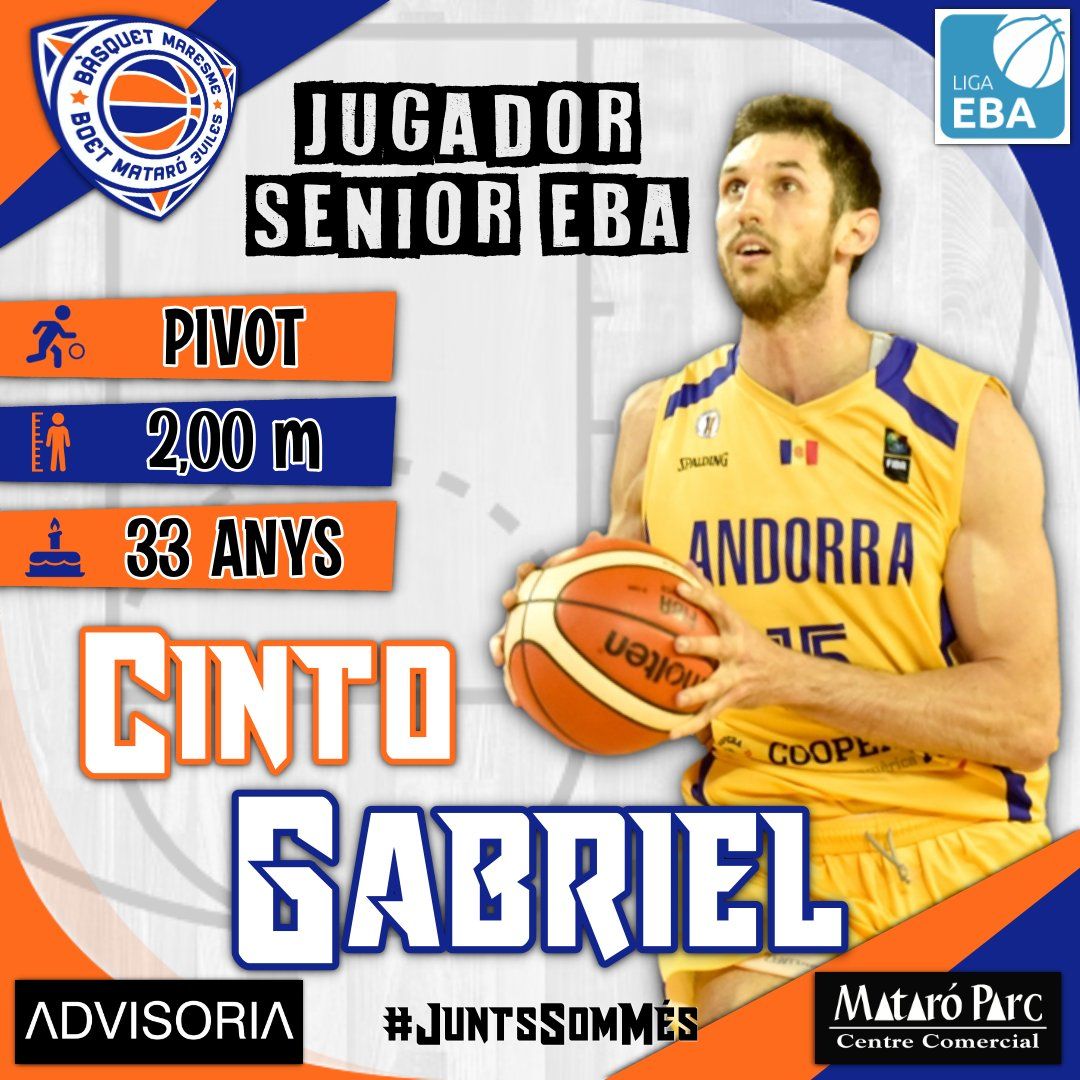 Anunci del Mataró Parc en referència al fitxatge.