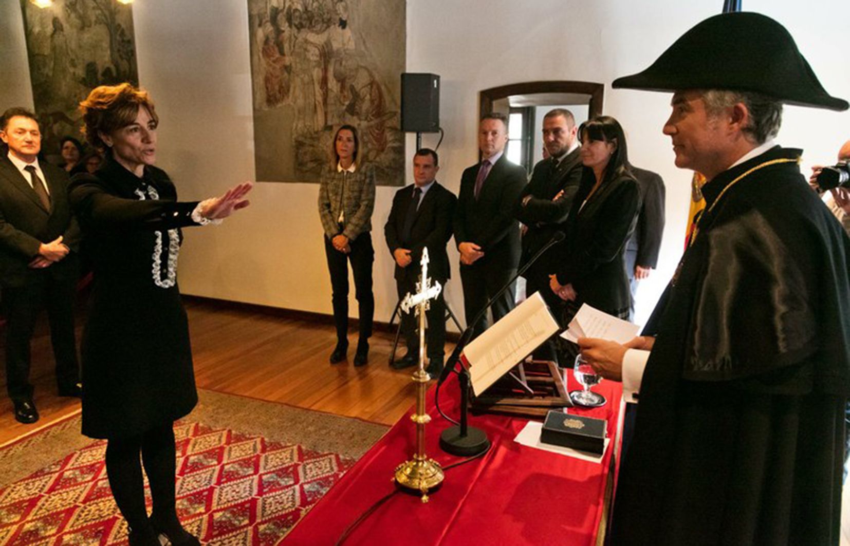 Clàudia Arias el dia de la presa de possessió del càrrec.