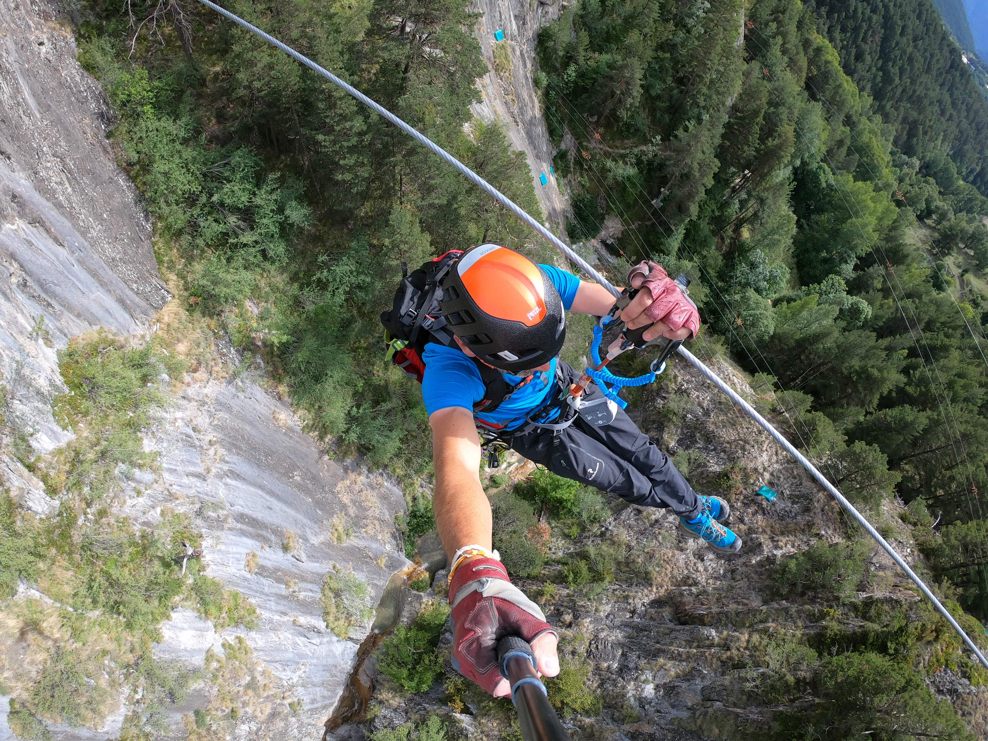 Una de les tirolines del nou parc.