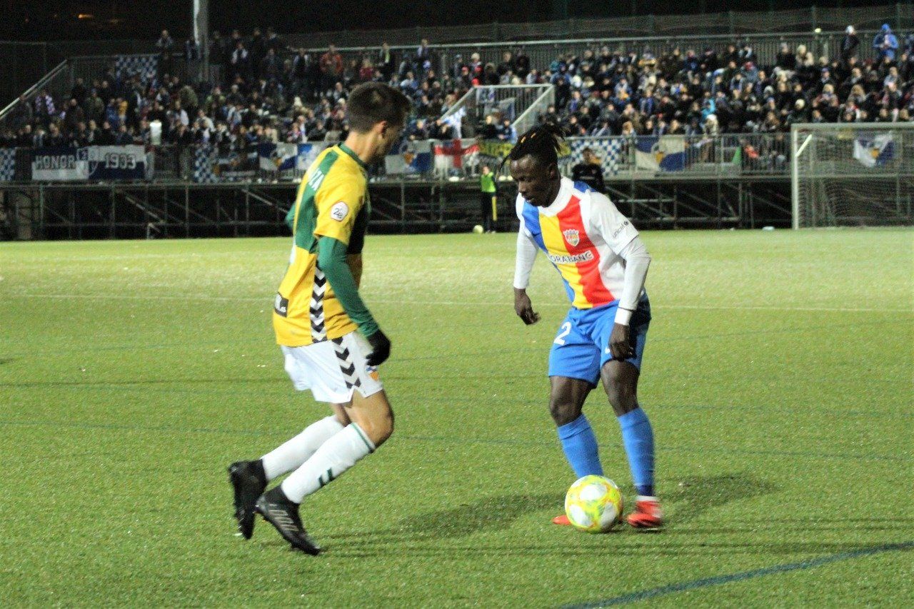 Musa, durant el partit contra el Sabadell.