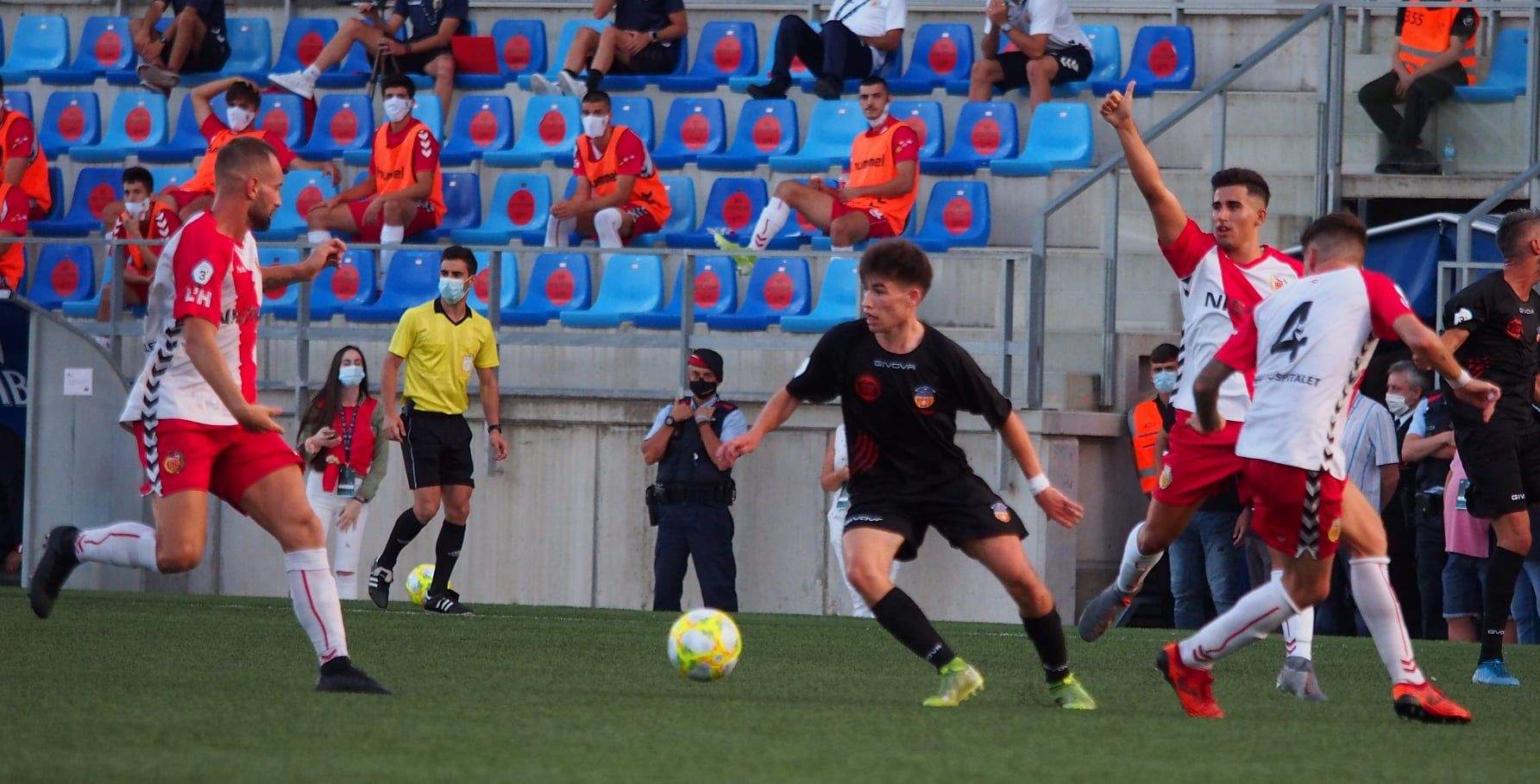 Sergi Serrano, durant el partit de dissabte passat davant L'Hospitalet.